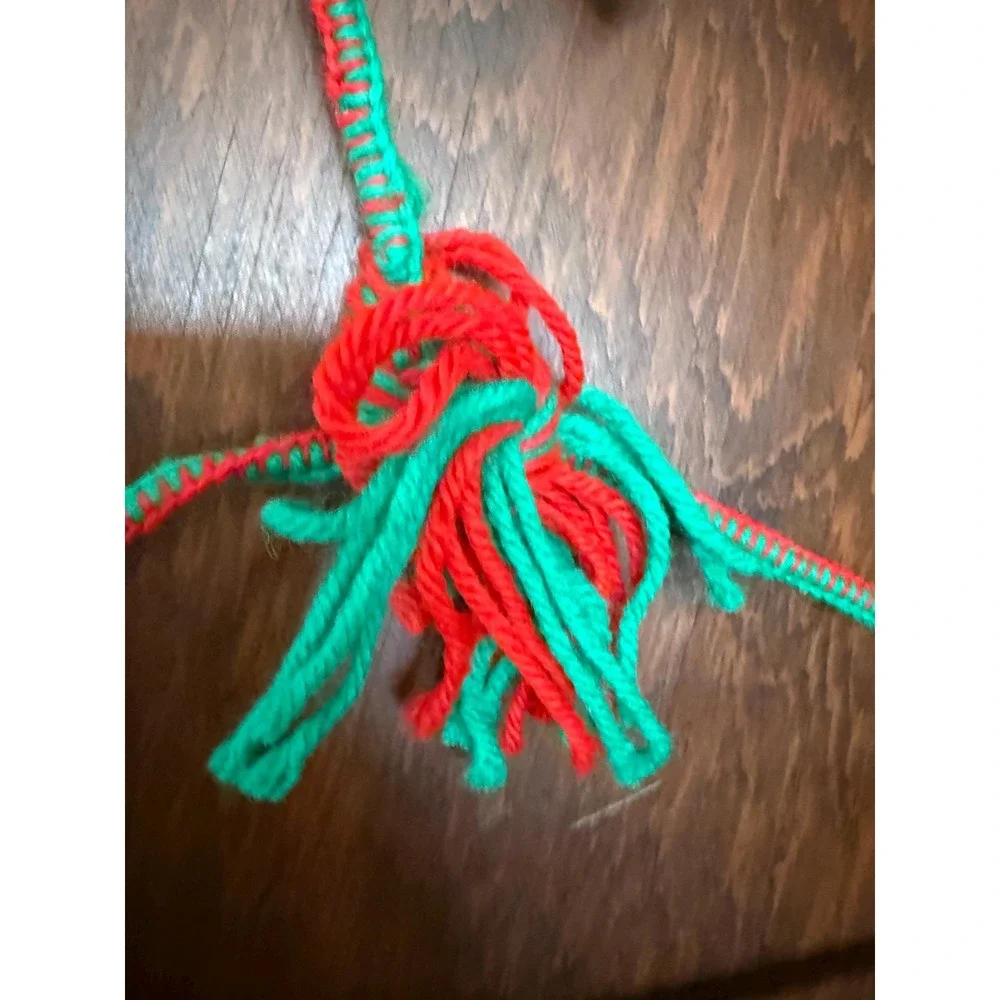 Vintage Crochet Hangers Set of 4 with Embellishments